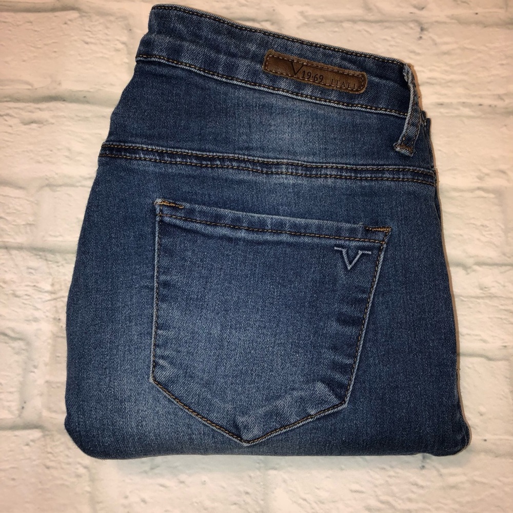 Versace Women's Skinny Jeans - Dark Blue